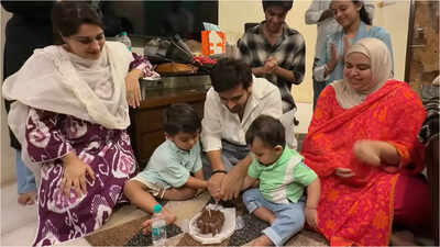 Shoaib Ibrahim rings in his 39th birthday quietly amid father's health concerns; Dipika Kakar and Ruhaan surprise him with a homemade cake