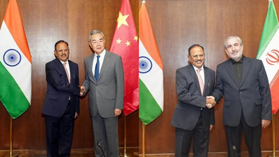 BRICS security meet in Delhi: Ajit Doval discusses ties with China FM, Middle East war with Iranian official