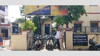 Two arrested for vehicle lifting, 9 stolen bikes recovered