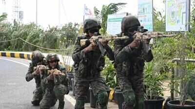 Army, police conduct security drill at Khavda renewable energy park
