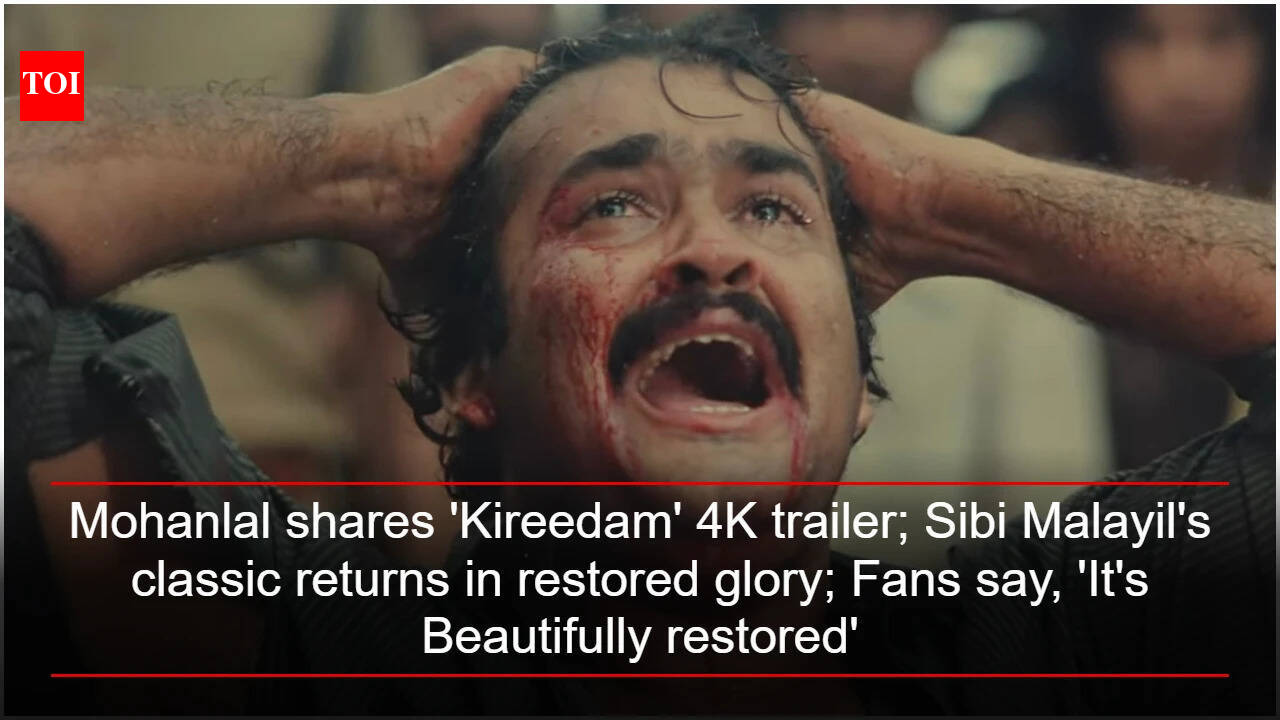 Mohanlal shares 'Kireedam' 4K trailer; Sibi Malayil's classic returns in restored glory; Fans say, 'It's beautifully restored'