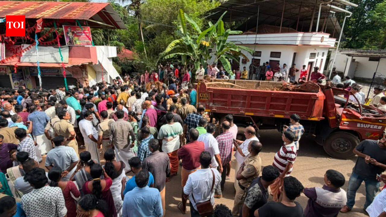 Bus stop turns death trap as sand-laden lorry mows down commuters in Kerala; 3 killed, several injured