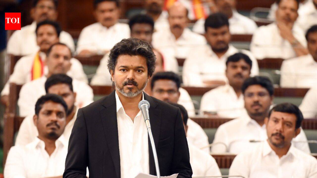 CM Vijay slams DMK in hour-long speech, defends govt record on corruption, state rights and Tamil identity