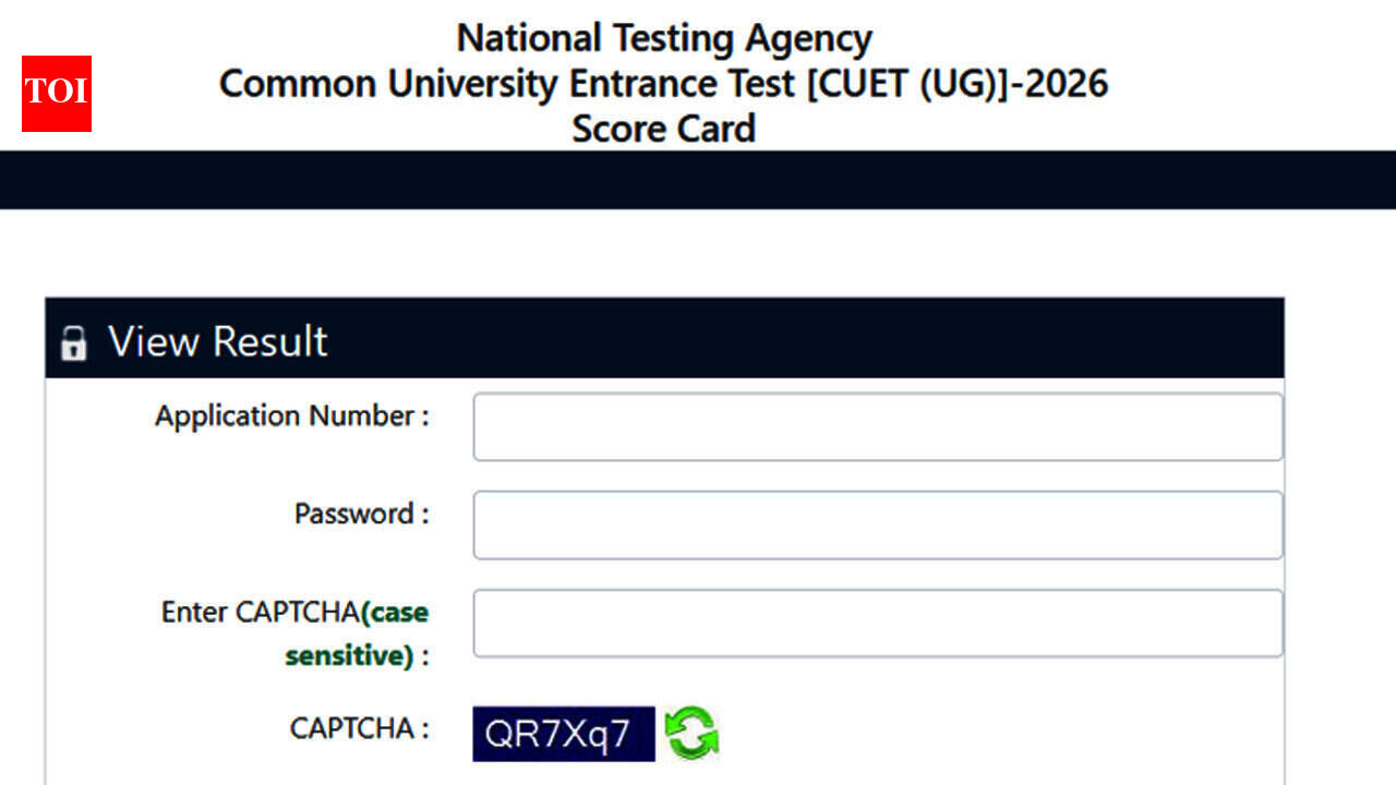 CUET UG Result 2026 declared at cuet.nta.nic.in; download score cards here