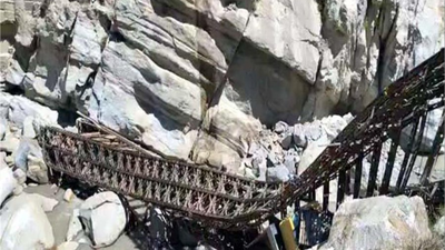 Bailey bridge collapses in Himachal Pradesh's Kinnaur; truck falls into Sutlej River