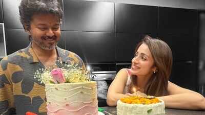 Trisha Krishnan lovingly looks at Vijay Thalapathy in her late birthday post amid speculations of unfollowing him: 'To the person who...'