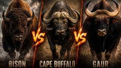  Comparing the world's largest wild bovines