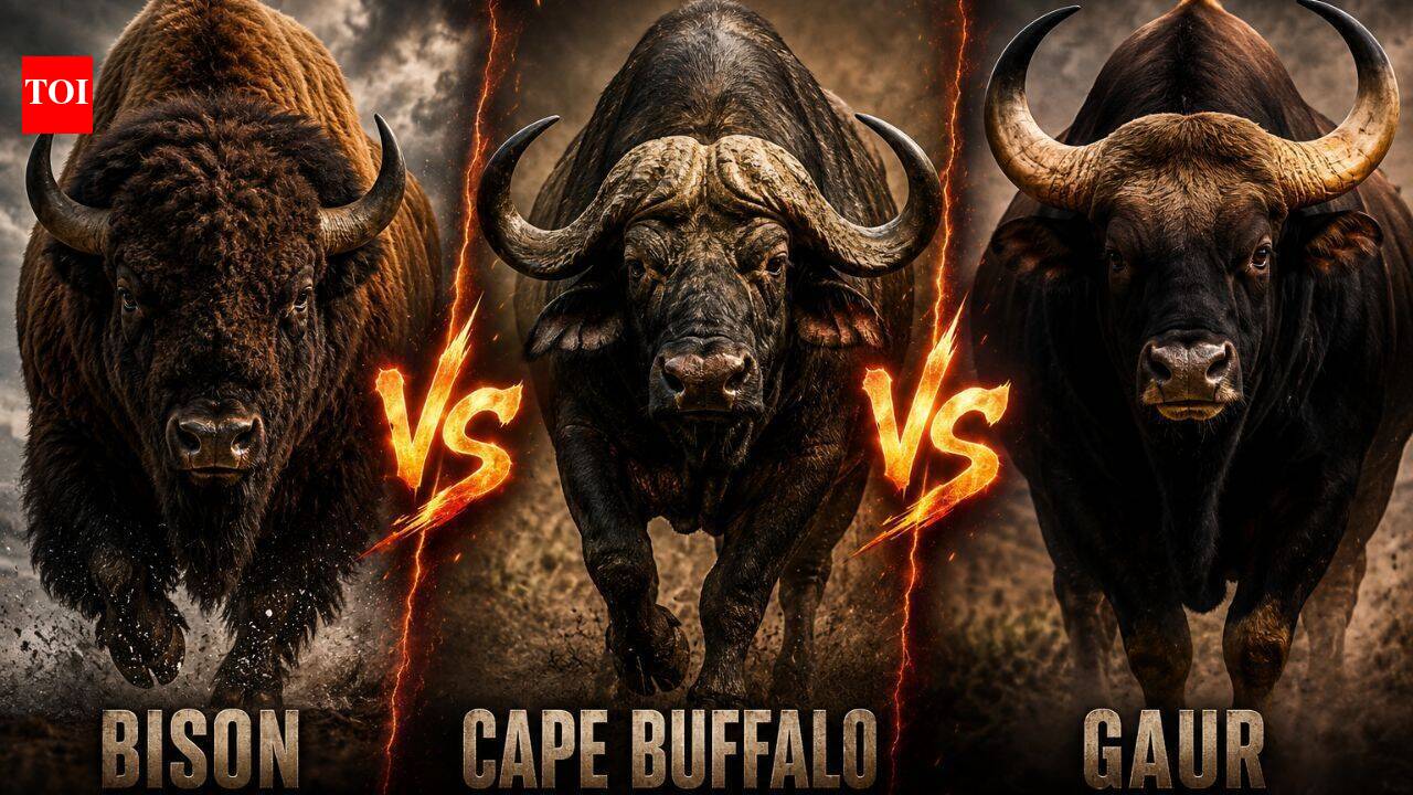 Bison vs Cape Buffalo vs Gaur: Comparing the world's largest wild bovines
