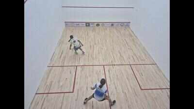 Local fighters, national stars shine in squash slam on day 2