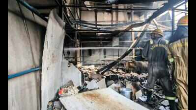 Gas leak triggers fire at labour camp in Noida, 60 workers evacuated