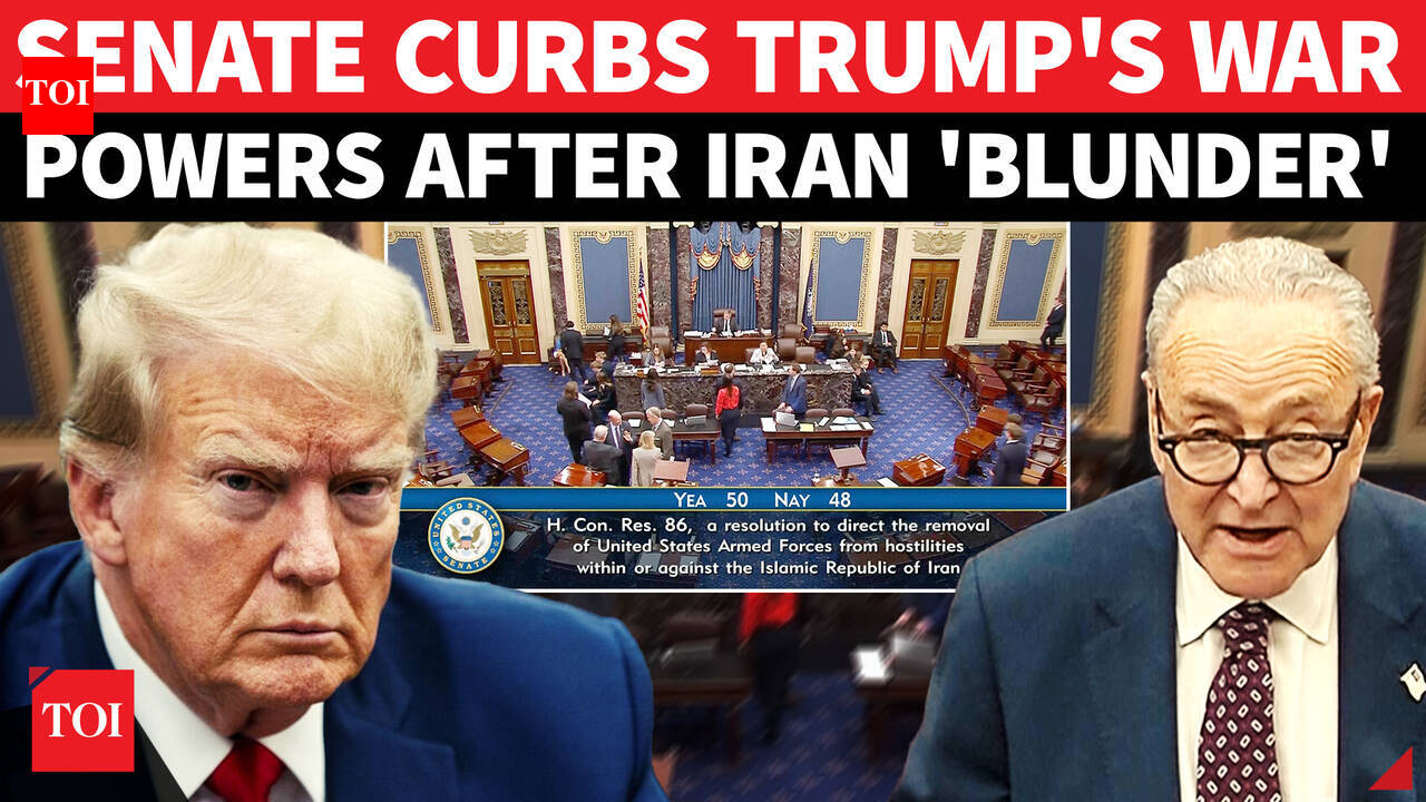 'Iran War Historic Blunder': Humiliation For Trump As Senate Curbs His Powers; Schumer Blasts POTUS