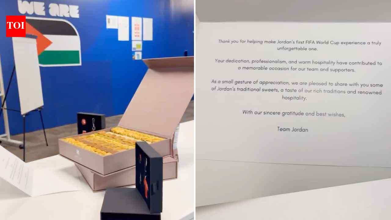 FIFA World Cup: Jordan leave gifts, sweets and thank-you note after tournament exit - WATCH