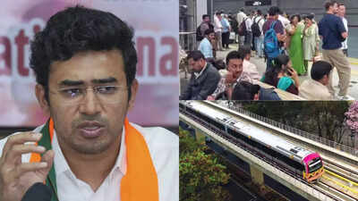 'First-world tech talent. Third-world governance': Bengaluru commuters stuck as Purple Line hits technical snag; MP slams Karnataka govt