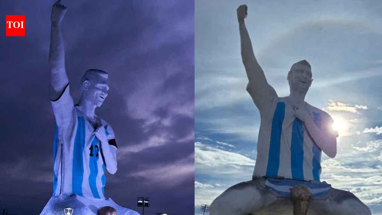 FIFA World Cup 2026: Argentina unveils 26-metre-tall Lionel Messi statue