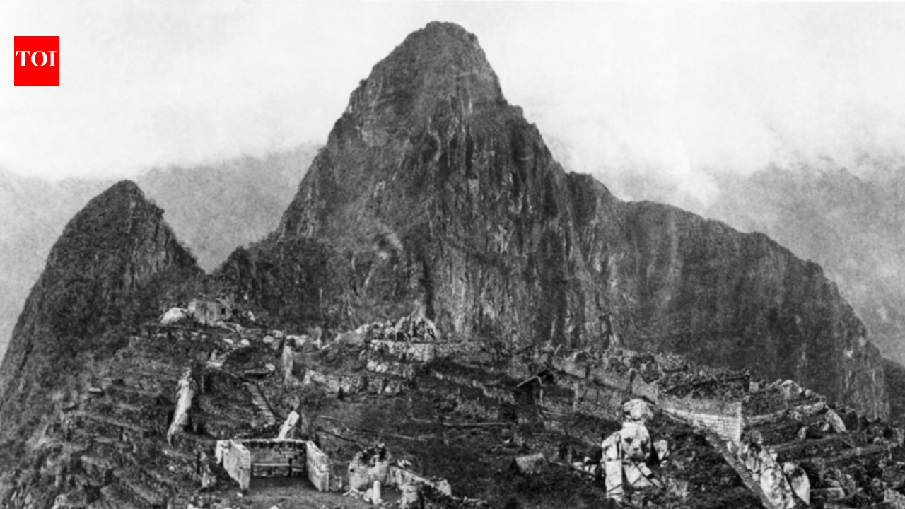 In 1911, Hiram Bingham climbing a ridge with local guides unexpectedly discovered Machu Picchu