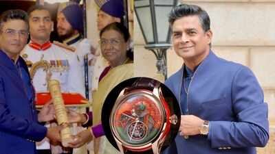 R Madhavan sports a limited-edition 18-karat rose gold watch worth Rs 40 lakh while receiving the Padma Shri, only 10 exist worldwide