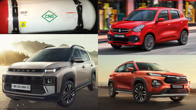 CNG Cars are less fuel efficient. Maruti Celerio, Exter & more