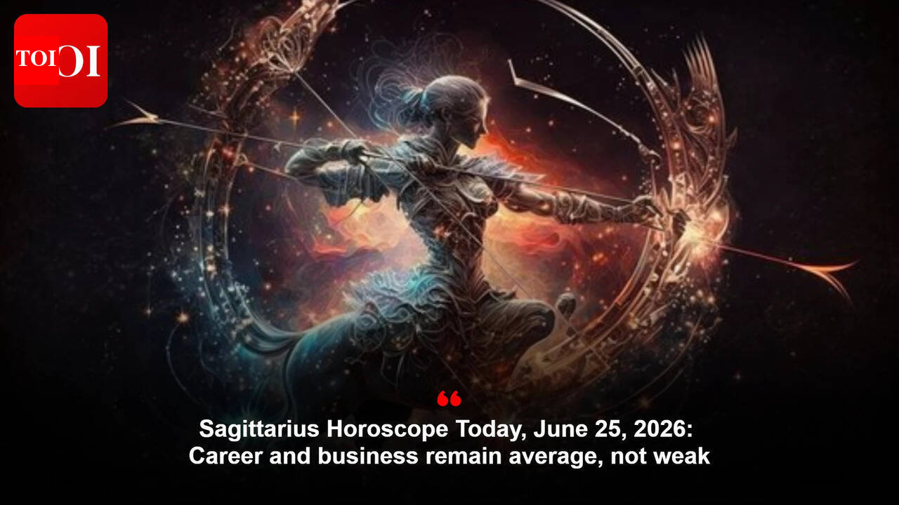 Sagittarius Horoscope Today, June 25, 2026: Career and business remain average, not weak