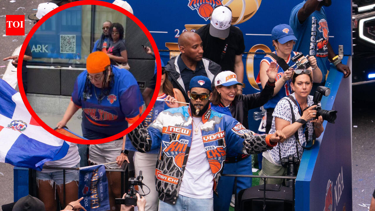 JPMorgan exec fired after viral Knicks parade video shows bizarre trash-can stunt