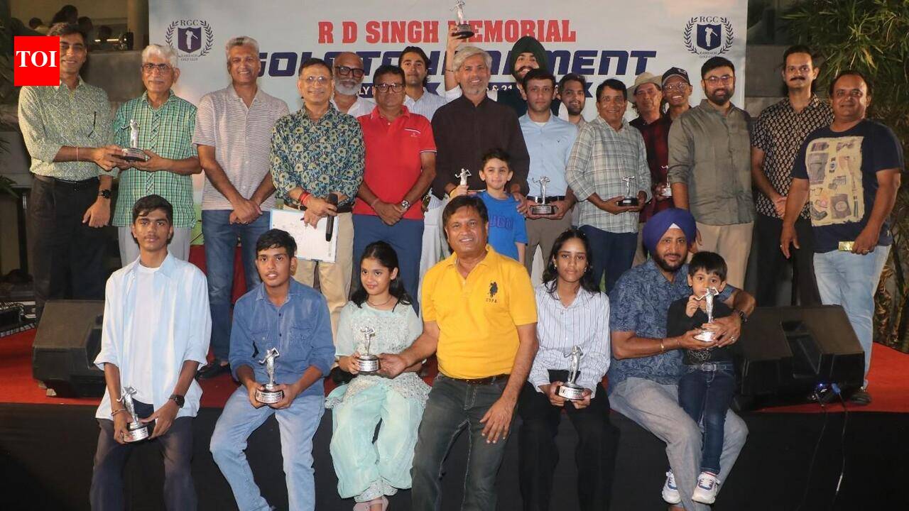 Dr Devendra Kumar finishes runner-up in the RD Singh Memorial Golf tournament at Rambagh Golf Club
