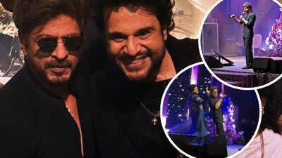 Shah Rukh Khan attends Mumbai event; dances to hit tracks 'Baadshah O Baadshah', 'Chand Tare Tod' - WATCH