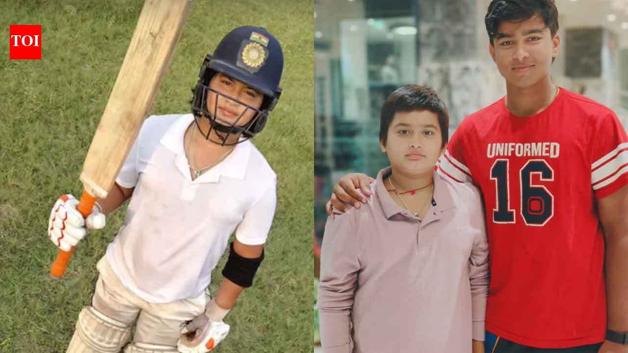 19 fours, 6 sixes! Vaibhav Sooryavanshi's younger brother Ashirvad Sooryavanshi hits blistering century