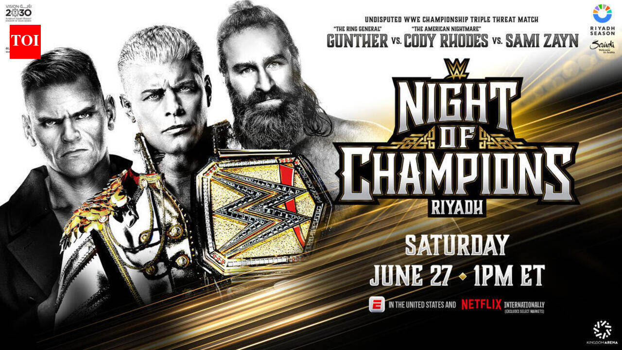 WWE Night of Champions 2026: Full schedule, start timings, how to watch, and more