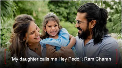 ‘My daughter calls me Hey Peddi’: Ram Charan shares emotional family moment