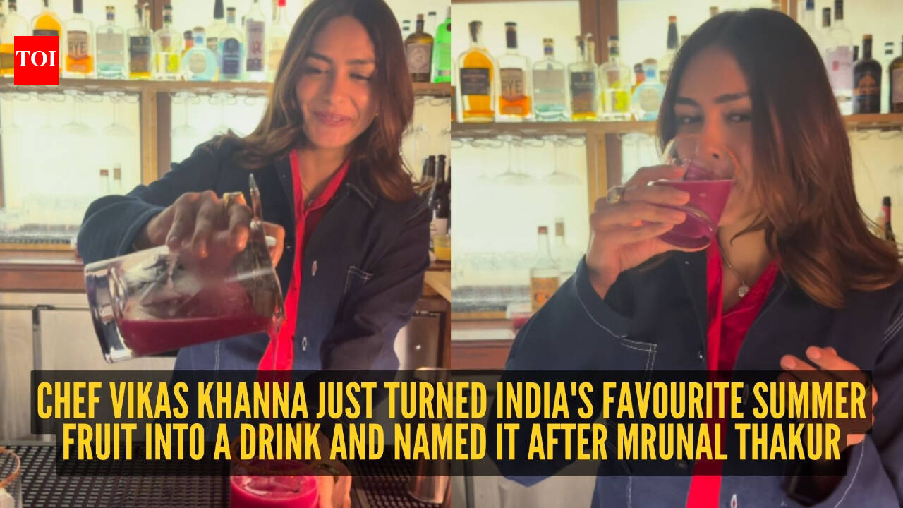 Chef Vikas Khanna's newest summer drink is a love letter to jamun and it's named after Mrunal Thakur