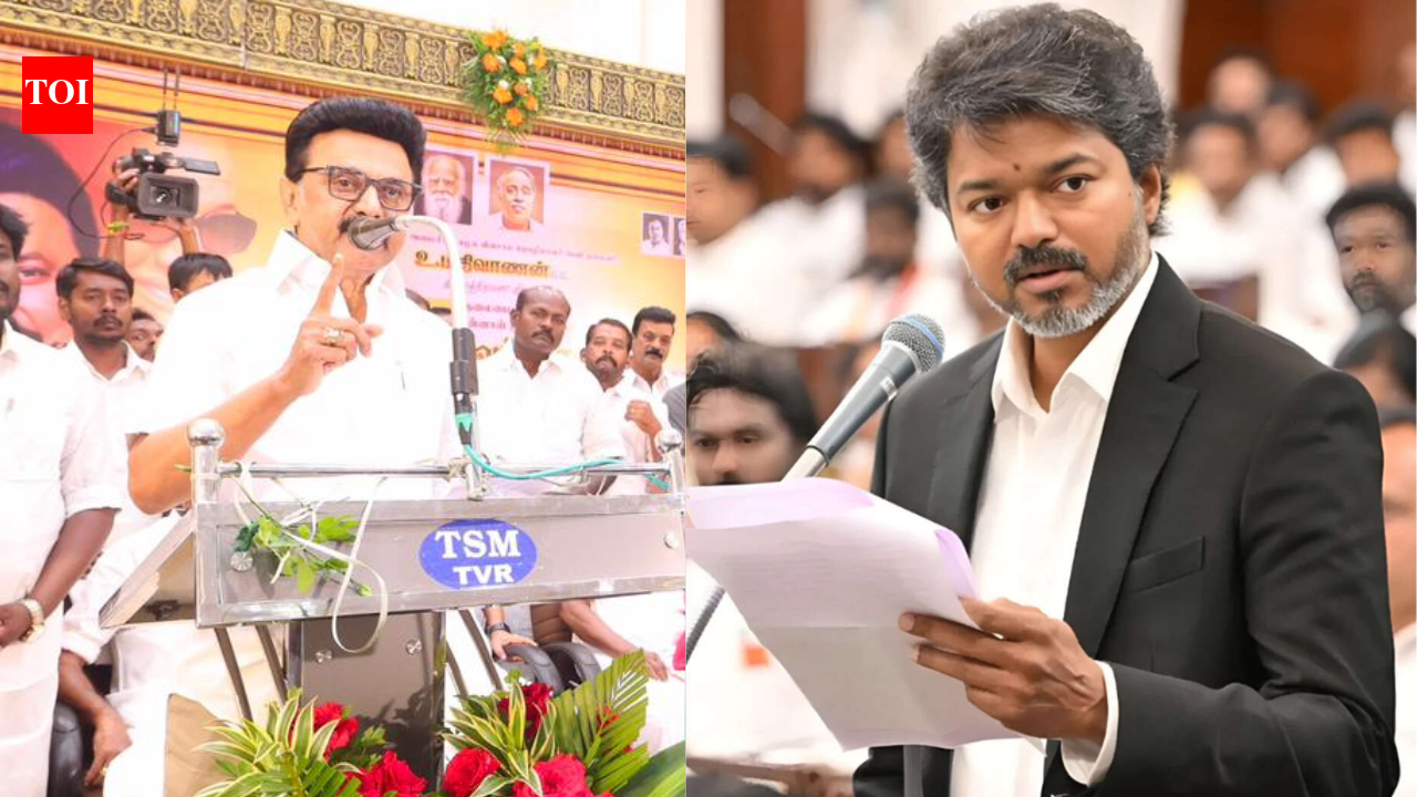'Appa is in people’s hearts': M K Stalin responds to CM Vijay's 'Appa-va Kaanom' (Your father is missing') remarks