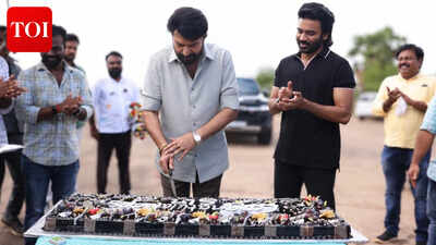 Dhanush and the team of 'Om' honour Mammootty for Padma Bhushan, celebration goes viral