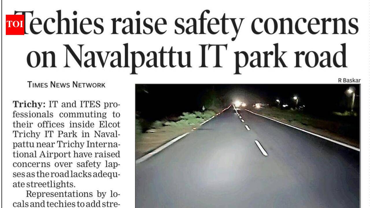 IT firm to fund streetlights on Trichy IT Park Road