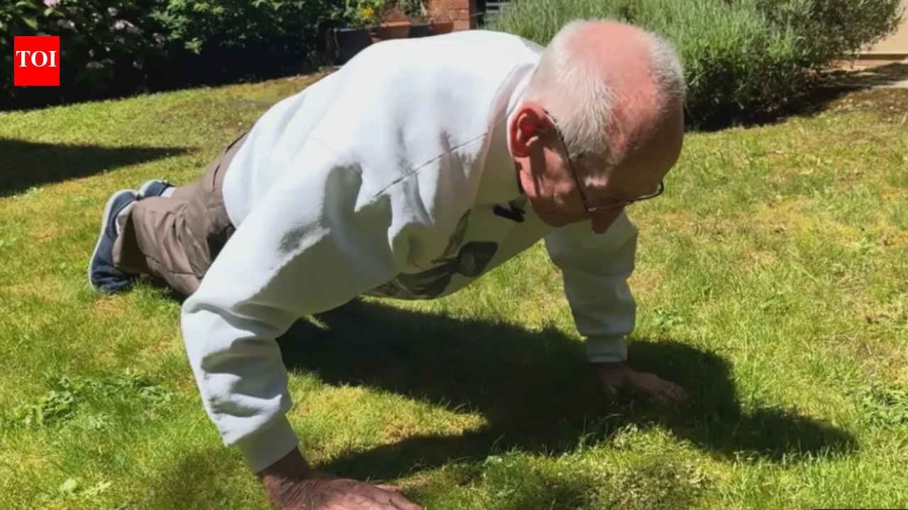 This 98-year-old's daily routine includes 40 press-ups, and that's not the most surprising part