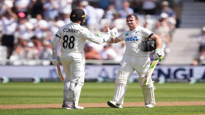 First in 96 years! Tom Latham-Devon Conway script history with record stand as New Zealand punish England