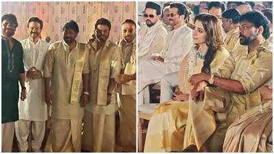 Khushbu Sundar's daughter Avantika tied the knot with Shravan Sreenivasan in Goa; Chiranjeevi, Nagarjuna, Trisha, Anil, Jackie and other guests