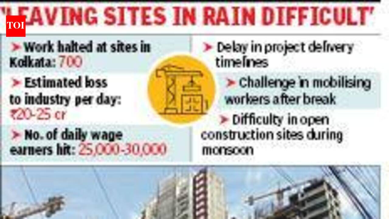 Work stops at 700 sites across city; developers, contractors worried as daily loss pegged at Rs 25 cr