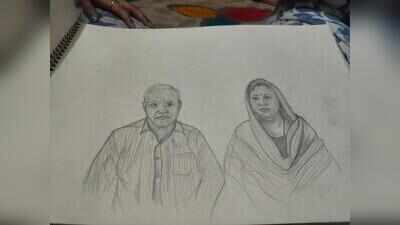 Artist’s anniversary sketch for parents reaches the after his death