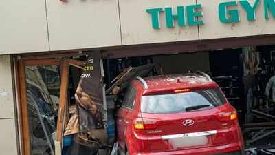 Car loses control on slope, crashes into gym, injures 1 in Mumbai's Marol