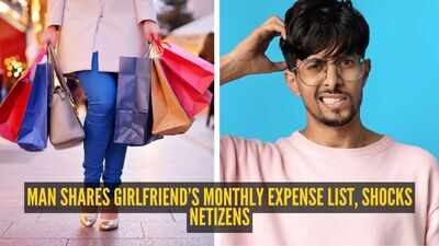 ₹35,000 rent, ₹12,000 Zara hoodies, ₹8,000 beauty products, ₹6,500 coffee, and more... Man claims this is his girlfriend's monthly expense list; netizens are scratching their heads