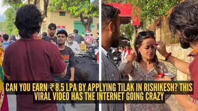 Can you earn ₹8.5 LPA by applying tilak in Rishikesh? This viral video has the internet going crazy; one user says, ‘resigning from my job and…’