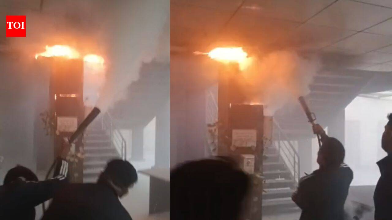 Fire breaks out at Lok Bandhu Hospital campus in Lucknow