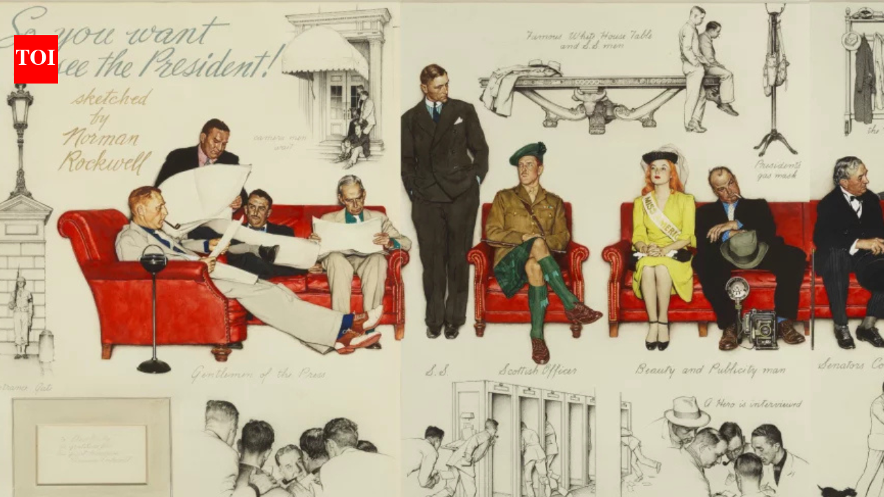 Norman Rockwell’s White House painting that sparked a lawsuit, sold for $7.25 million and inspired a WWII love story is now on public view