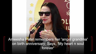 Ameesha Patel remembers her 'angel grandma' on birth anniversary; Says, 'My heart n soul forever'