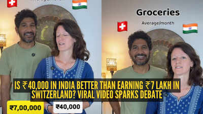 ₹40,000 in India vs ₹7 lakh in Switzerland? Couple's salary comparison gets the internet talking