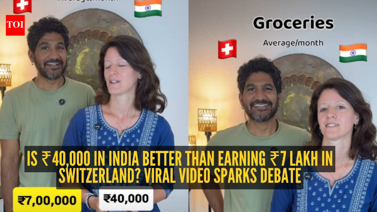 ₹40,000 in India vs ₹7 lakh in Switzerland? Couple's salary comparison gets the internet talking