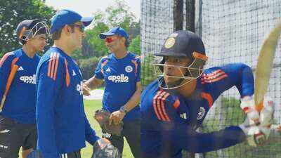 Under Gautam Gambhir's watchful eye, Vaibhav Sooryavanshi unleashes fiery shots in Team India nets - WATCH