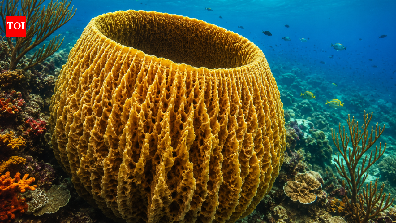 Scientists estimate giant Caribbean sponge may be more than 2,300 years old and still filtering seawater today
