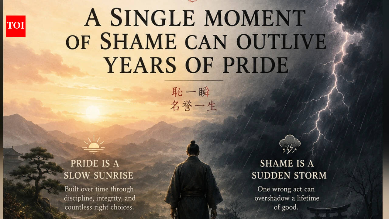 Japanese proverb of the day: 'A single moment of shame can outlive years of pride'- a reminder that reputation is the only legacy that truly endures