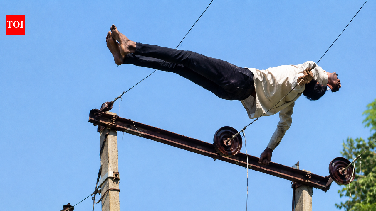 Watch: Drunk man climbs 11,000-volt pole, power supply shut for rescue