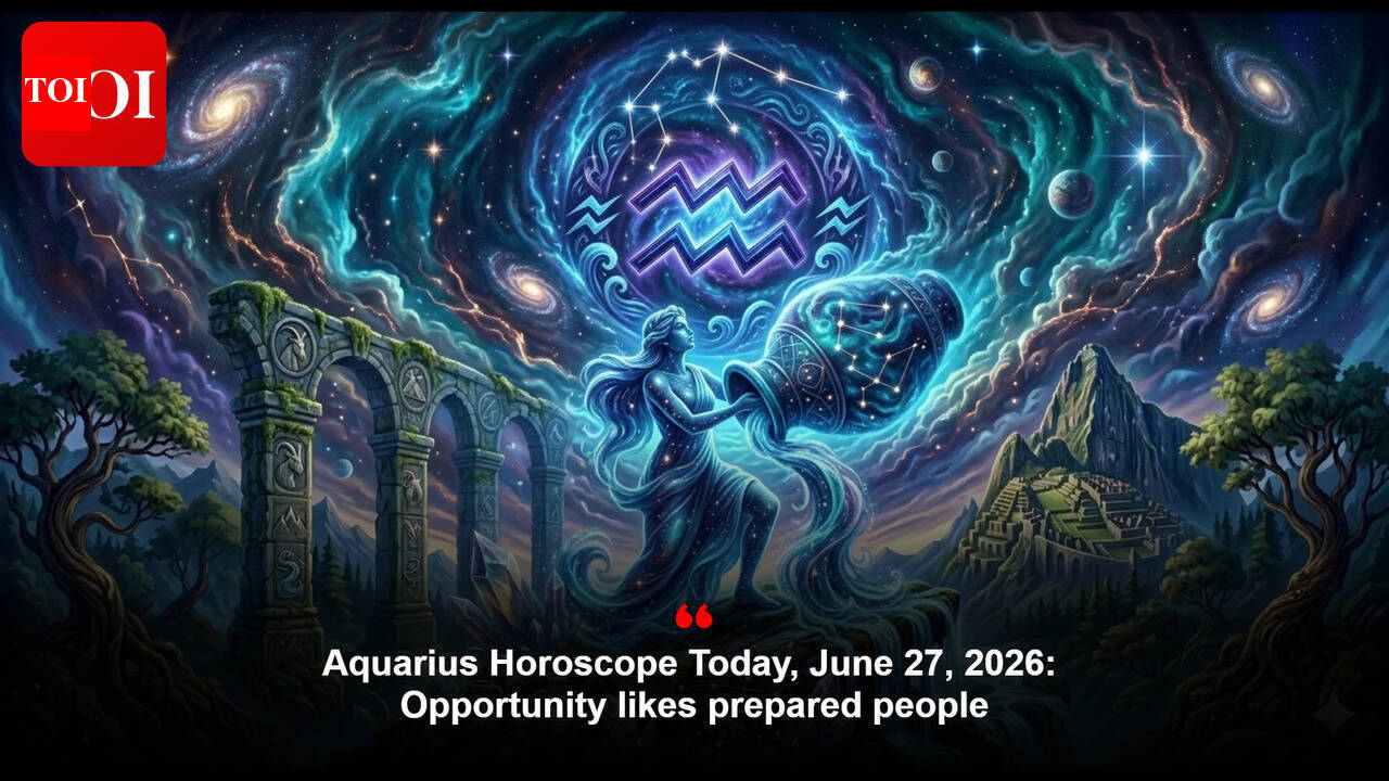 Aquarius Horoscope Today, June 27, 2026: Opportunity likes prepared people